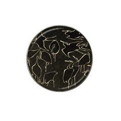 Katsushika Hokusai, Egrets From Quick Lessons In Simplified Drawing Hat Clip Ball Marker by Valentinaart