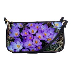 Signs Of Spring Purple Crocua Shoulder Clutch Bag by Riverwoman