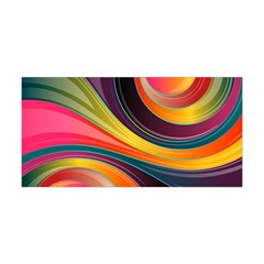 Abstract Colorful Background Wavy Yoga Headband by HermanTelo