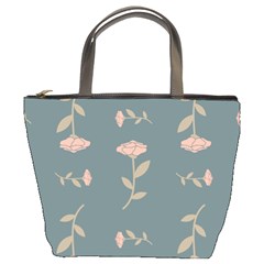 Florets Rose Flower Bucket Bag by HermanTelo