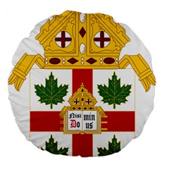 Coat Of Arms Of Anglican Church Of Canada Large 18  Premium Round Cushions by abbeyz71