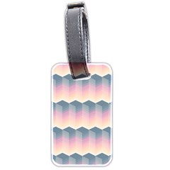 Seamless Pattern Background Block Pink Luggage Tags (two Sides) by HermanTelo