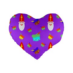 Saint Nicholas Standard 16  Premium Heart Shape Cushions