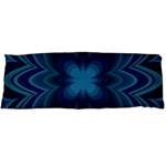 Blue Geometric Flower Dark Mirror Body Pillow Case (Dakimakura)