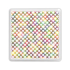 Grid Colorful Multicolored Square Memory Card Reader (square) by HermanTelo