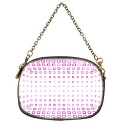 Square Pink Pattern Decoration Chain Purse (one Side) by HermanTelo