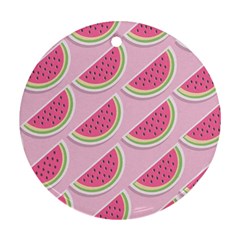 Melons Pattern Food Fruits Melon Ornament (round)