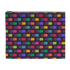 Background Colorful Geometric Cosmetic Bag (xl) by HermanTelo