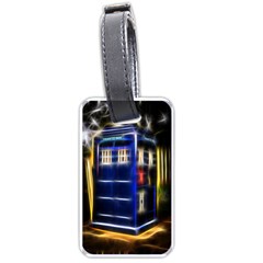 Famous Blue Police Box Luggage Tag (one Side) by HermanTelo