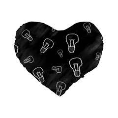Many Lamps Background Standard 16  Premium Heart Shape Cushions
