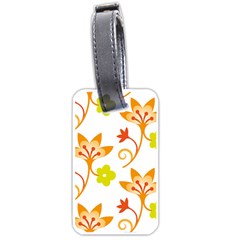 Pattern Floral Spring Map Gift Luggage Tag (one Side) by HermanTelo