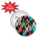 Abstract Triangle Tree 1.75  Buttons (10 pack)