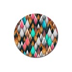 Abstract Triangle Tree Magnet 3  (Round)