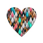 Abstract Triangle Tree Heart Magnet
