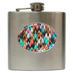 Abstract Triangle Tree Hip Flask (6 oz)