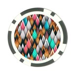 Abstract Triangle Tree Poker Chip Card Guard