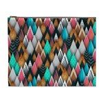 Abstract Triangle Tree Cosmetic Bag (XL)