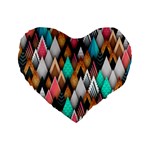 Abstract Triangle Tree Standard 16  Premium Heart Shape Cushions