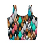 Abstract Triangle Tree Full Print Recycle Bag (M)