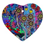 Abstract Forest  Ornament (Heart)