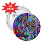 Abstract Forest  2.25  Buttons (10 pack) 