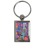 Abstract Forest  Key Chain (Rectangle)