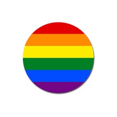 Lgbt Rainbow Pride Flag Magnet 3  (round) by lgbtnation