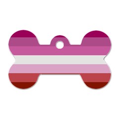 Lesbian Pride Flag Dog Tag Bone (two Sides) by lgbtnation