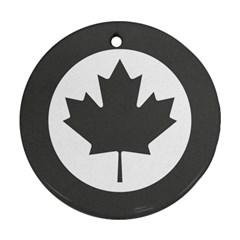 Roundel Of Canadian Air Force - Low Visibility Round Ornament (two Sides) by abbeyz71