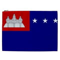 Flag Of The Khmer Republic, 1970-1975 Cosmetic Bag (xxl) by abbeyz71
