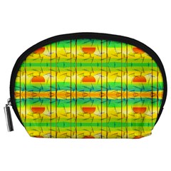 Birds Beach Sun Abstract Pattern Accessory Pouch (large)