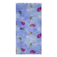 Ladybug Blue Nature Shower Curtain 36  X 72  (stall)  by HermanTelo