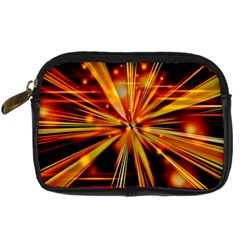 Zoom Effect Explosion Fire Sparks Digital Camera Leather Case by HermanTelo