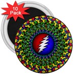 Grateful Dead 3  Magnets (10 pack) 