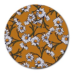 Daisy Round Mousepads by BubbSnugg