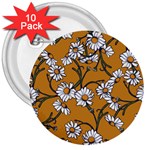Daisy 3  Buttons (10 pack) 