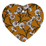 Daisy Heart Ornament (Two Sides)