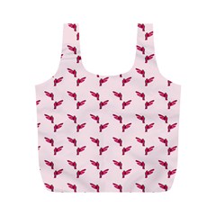 Pink Parrot Pattern Full Print Recycle Bag (m) by snowwhitegirl