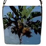 Palm Tree Flap Closure Messenger Bag (S)