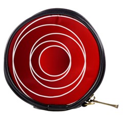 Circles Red Mini Makeup Bag by HermanTelo