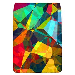 Color Abstract Polygon Background Removable Flap Cover (l)