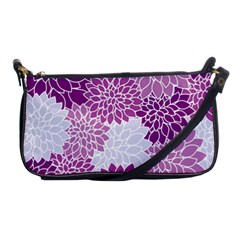 Floral Purple Shoulder Clutch Bag by HermanTelo