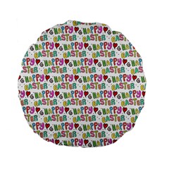 Holidays Happy Easter Standard 15  Premium Flano Round Cushions