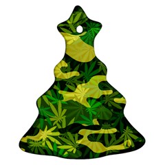 Marijuana Camouflage Cannabis Drug Ornament (christmas Tree)  by HermanTelo