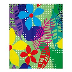 Pattern Leaf Polka Floral Shower Curtain 60  X 72  (medium)  by HermanTelo