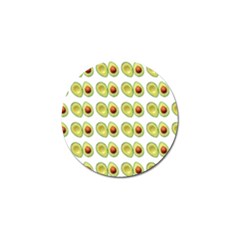Pattern Avocado Green Fruit Golf Ball Marker by HermanTelo