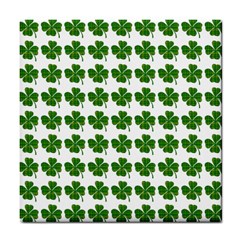 Shamrocks Clover Green Leaf Tile Coasters by HermanTelo