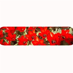 Columbus Commons Red Tulips Large Bar Mats by Riverwoman