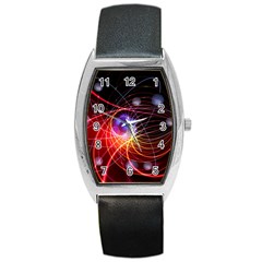 Physics Quantum Physics Particles Barrel Style Metal Watch by Sapixe