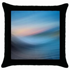 Wave Background Throw Pillow Case (black) by HermanTelo